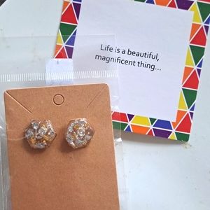 18k gp, hypoallergenic earrings